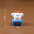 Mini statuina di cucciolo bianco in una confezione regalo blu, dimensioni 2,5 cm per 2,9 cm - 1# Cucciolo Scatola Regalo