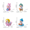 Miniature cute duck figurines in various playful poses for creative desk DIY decor - White Duck (4 Styles Random) / White