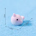 Mini figurine de narval rose pour décoration de micro-paysage et d'aquarium DIY - Narval / Mini (1.6x1.4x1.3cm)