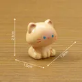 Cute sitting cat miniature figurine for DIY micro landscape decoration, 2.1cm height - Sitting Cat / Siamese Cat
