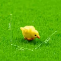 Detailed miniature yellow chick figurine for micro-landscape and DIY gardening decoration - Lowered Head Chick (2#) / Lowered Head Chicken