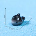 Petite miniature figurine d'orque en céramique pour micro-paysages, 1,7 cm de long - Orque / Mini (1.7x1.3x1cm)