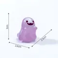 Cute miniature glowing purple ghost figurine for garden decor with size dimensions - Luminous Ghost / 4# Purple