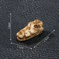 Miniature resin crocodile skull skeleton figurine for DIY landscaping decoration - 2.5x1.1x1.0cm / Crocodile Skull