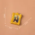 Miniature Mona Lisa painting resin ornament for micro-landscape dollhouse DIY decoration - Mona Lisa