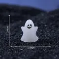 Miniatur Halloween Geist Figur für DIY Deko, Größe 2,4x1,9 cm - Lachend (1#) / 1.9x2.4cm