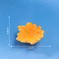 Miniature orange sycamore leaf for micro-landscape landscaping decoration, 2.6cm wide - Paulownia Wood