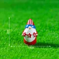 Statuetta gnomo patriottico USA in miniatura per decorazioni fai da te, 2cm alto - Con Stella / Gnomo della Libertà