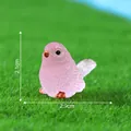 Miniature pink bird figurine for garden DIY decor with dimensions 2.1x2.9cm - Pink Bird (1#) / 2.9x2.1cm