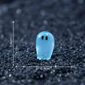 Luminous blue translucent elf figurine for micro-landscape DIY decoration - Style 1 (C2751) / H1.4cmxW0.9cm