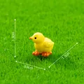 Miniature yellow chick figurine for micro landscape DIY gardening decor 1.5cm length - Standing Chick (3#) / Standing Chick