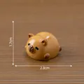 Miniature cute animal figurine for dollhouse micro landscape DIY decoration 2.8cm - 3# Capybara / Capybara