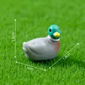 Figura de pato ánade real en miniatura para decoración de jardines y bricolaje - 4# Pato (C-Z0446) / 1.8x1.1x1.6cm