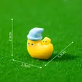 Mini figura de estrella amarilla con gorro azul para decoración de jardín, 2,3 cm - Estilo Luna y Estrella / 10# Luna y Estrellas Pequeñas