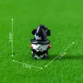 Miniature Halloween gnome figurine with bat hat, 2.6cm height, for DIY garden decor - 3# Vampire Gnome
