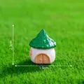 Miniature fairy garden tree house figurine for micro landscape decor 2.3cm height - 2# House / 1.9x2.3cm