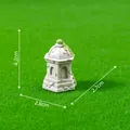 Detailed miniature European monument ruin ornament for DIY micro landscape, 4.2cm height - 4.2x2.8x2.7cm / 4# Dome Tower