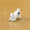 Figura de gato vaca en miniatura realista para decoración de casa de muñecas, 3,2 cm - 2.2x1.1x3.2cm / 2# Gato Vaca / Estampado blanco y negro