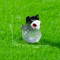 Mini Halloween resin demon duck figurine with skull mask details - Wolfman Style