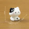 Miniature cute sitting cow cat figurine for DIY desktop home decoration and ornament - Sitting Cat / Cow