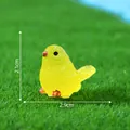 Yellow miniature luminous bird figurine for DIY garden micro landscape decoration - Yellow Bird (4#) / 2.9x2.1cm