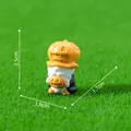 Miniature resin Halloween gnome figurine with pumpkin hat on green grass backdrop - 5# Pumpkin Gnome