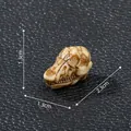 Miniature resin animal skull model with distressed bone finish for DIY landscapes, 2.3cm - 2.3x1.3x1.3cm / Herbivore Skull