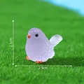 Mini-Vogelfigur in Lila für Mikrolandschaften, DIY-Gartendeko, Maße 2,9 cm x 2,1 cm - Lila Vogel (5#)
