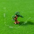 Miniature d'arbre de pin en résine pour décoration de micro paysage de jardin DIY - Pin Miniature B