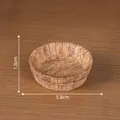 Mini lavabo con venature del legno, 5,8 cm x 1,8 cm, per decorazione case delle bambole. - Barile di Legno Tondo