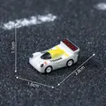 Miniature white racing car dollhouse accessory, dimensions 2.8x1.6x1.1cm, micro landscape - 1# Yellow Formula F1 (C3287) / 2.8x1.6x1.1cm / White