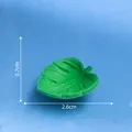 Green miniature monstera floating leaf for aquarium landscaping, 2.6cm DIY decor ornament - Monstera