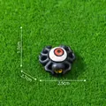 Halloween spooky spider eyeball DIY micro landscape resin figurine decoration 2.5cm - 1.1x2.7x2.5cm