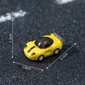 Miniature yellow racing car figurine for dollhouse DIY decoration, length 3.1cm - 2# Supercar S7 (C3287) / 3.1x1.9x1.3cm / Yellow