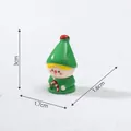 Statuetta miniatura elfo di Natale altezza 3cm per decorazione scena di neve natalizia fai da te - Ornamento Miniatura (2#) / Statuetta Caramella
