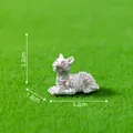 Halloween miniature skeleton mummy cat figurine for DIY micro landscape garden decor - 2.2x3.2x1.8cm