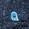 Miniatura di elfo goccia di rugiada blu luminosa per decorazione paesaggistica 1,2x0,9cm - H1.2cmxW0.9cm
