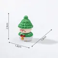 Miniatura natalizia su neve con indicazione dell'altezza di 2,9 cm per decorazione - Ornamento Miniatura (3#) / Statuetta Campanella