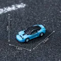 Blue miniature sports car figurine for micro landscapes, dimensions 3.5cm x 1.6cm - 3# Blue Shadow Supercar (C3287) / 3.5x1.6x1cm / Blue