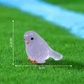 Miniatur-Vogelfigur in Lila für die DIY-Gartendekoration und Mikrolandschaften im Freien - Drehkopf Violetter Vogel (10#)