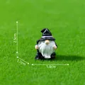 Miniature Halloween wizard gnome figurine 2.5cm height for DIY micro landscape - 2.5x1.9x1.7cm