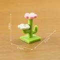 Süße dekorative Miniatur-Kaktusblumen-Figur für Puppenhaus DIY-Dekoration 3.8cm - Blumen Katzenbaum