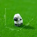 Miniature black and white sheep figurine for DIY micro-landscaping, size 1.7x1.1x1.6cm. - Sheep (4#) / 1.6x1.1x1.7cm