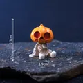 Mini Halloween pumpkin skeleton figurine for DIY micro landscape decoration, size 2.3x1.9cm - Pumpkin Skeleton (C2923/C2300)
