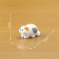 Cute miniature calico cat figurine for dollhouse DIY decoration and micro landscape - Calico Cat