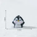 Figura de pingüino en miniatura de resina para paisajes nevados, 1,8cm x 1,7cm - 1# Pingüino