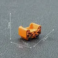 Vagón de tren naranja en miniatura para decoración de Halloween DIY, 2,3 cm de largo - Coche de Murciélago / 2.3x1.5x1.5cm / Naranja