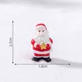 Figurine miniature du Père Noël avec étoile pour paysage de neige DIY, 2,7x1,6cm - Tenant une Étoile