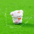 Miniature cute puppy figurine for garden DIY crafts with dimensions 2.5x2.6cm - Backpack Puppy