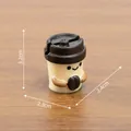 Miniature creative coffee cup figurine for dollhouse DIY decoration, 3.2cm x 2.4cm size - 3.2x2.4x2.3cm / 1# Coffee Cup